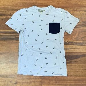 Chor Clothing Co. Mens Palm Beach Chair Graphic Print Short Sleeve Shirt Medium